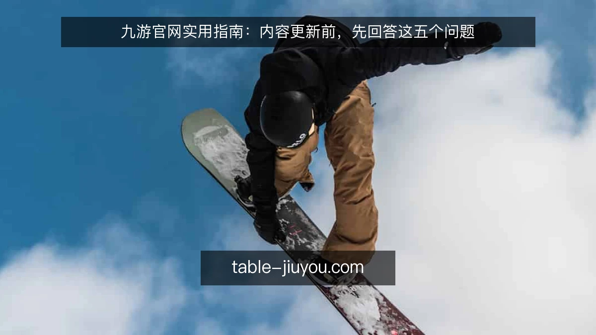 九游官网实用指南:内容更新前,先回答这五个问题